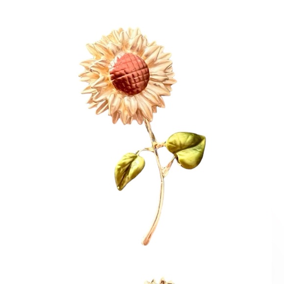 SUNFLOWER Daisy FLOWER BROOCH/PIN NWT - Picture 1 of 3
